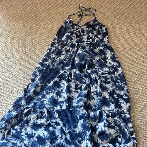 Gap Tie-Dye Midi Dress size 12 with pockets